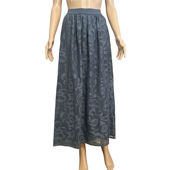 Lane Bryant Dresses & Skirts - Lane Bryant Lace Maxi Skirt Pull On A Line Boho Romantic Cottagecore